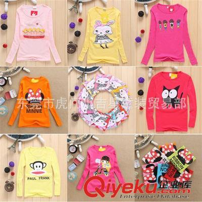 東莞童裝工廠直批 439款混批7-10歲女童長袖T恤外貿貨品批發指南